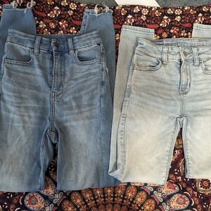 BUNDLE American Eagle Outfitters 23" High Rise Skinny Jeans Jeggings